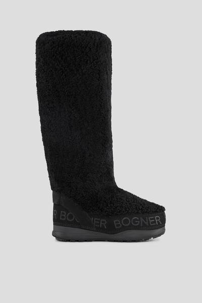BOGNER Lake Louise Teddy fur boots in Black outlook