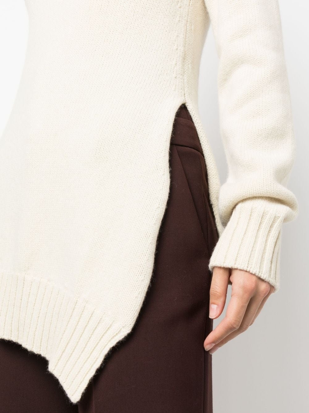 asymmetric-hem jumper - 5