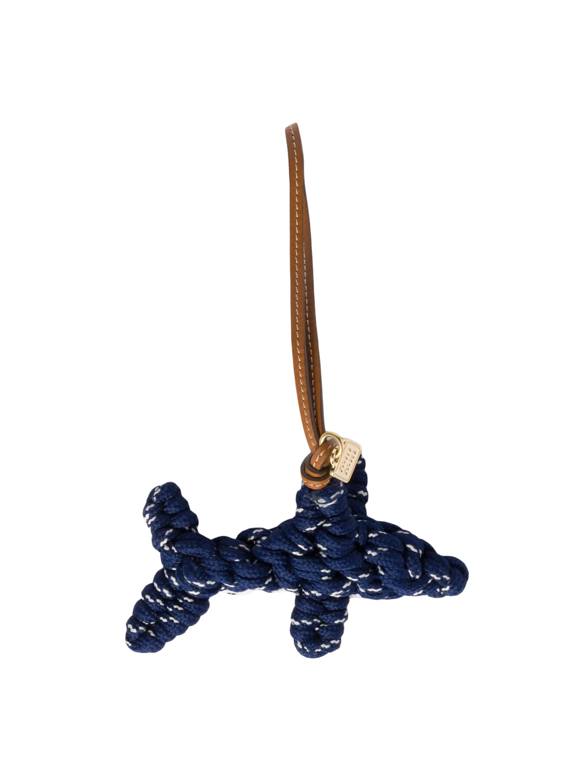 Women's Cord and Leather Trick Bag Accessory - Blue - 1