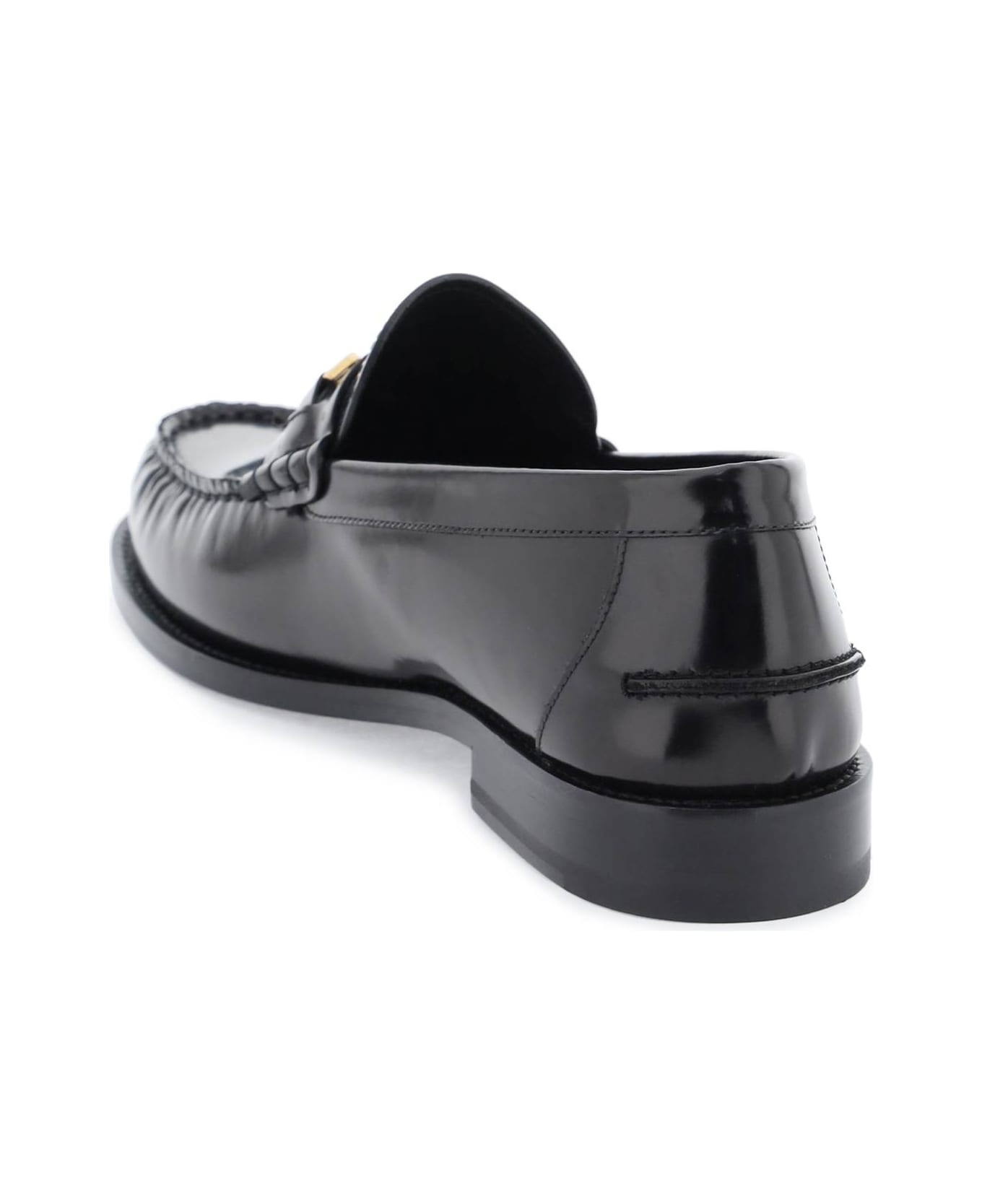 Black Leather Loafers - 3