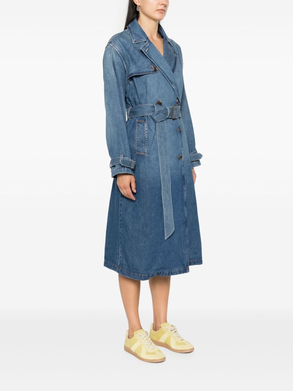 cotton trench coat - 3