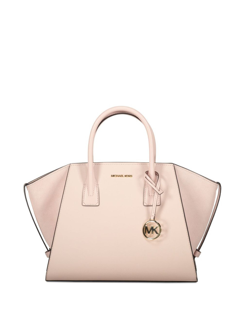 Avril leather top-zip tote bag 1