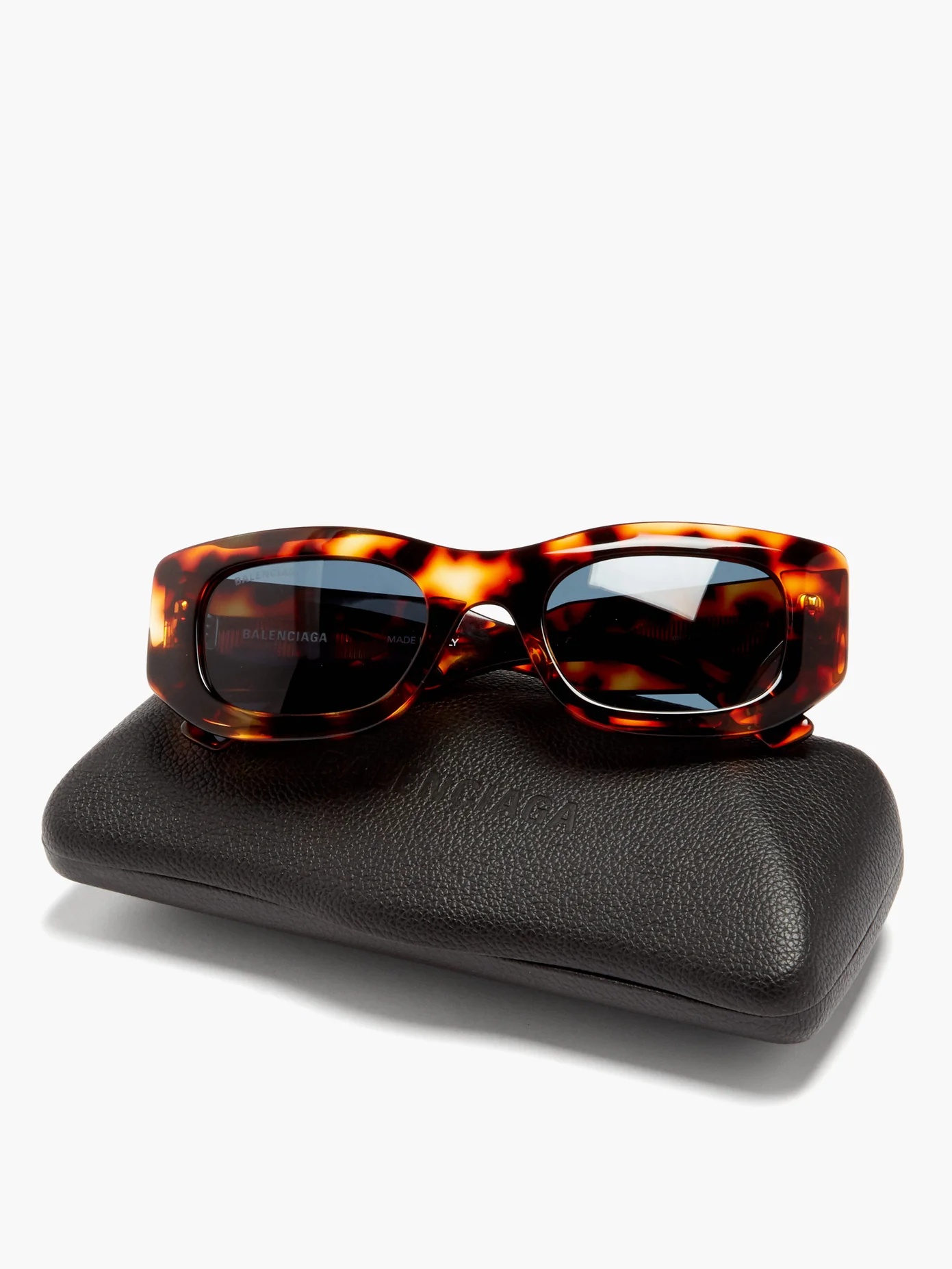 Signature logo tortoiseshell-acetate sunglasses - 5