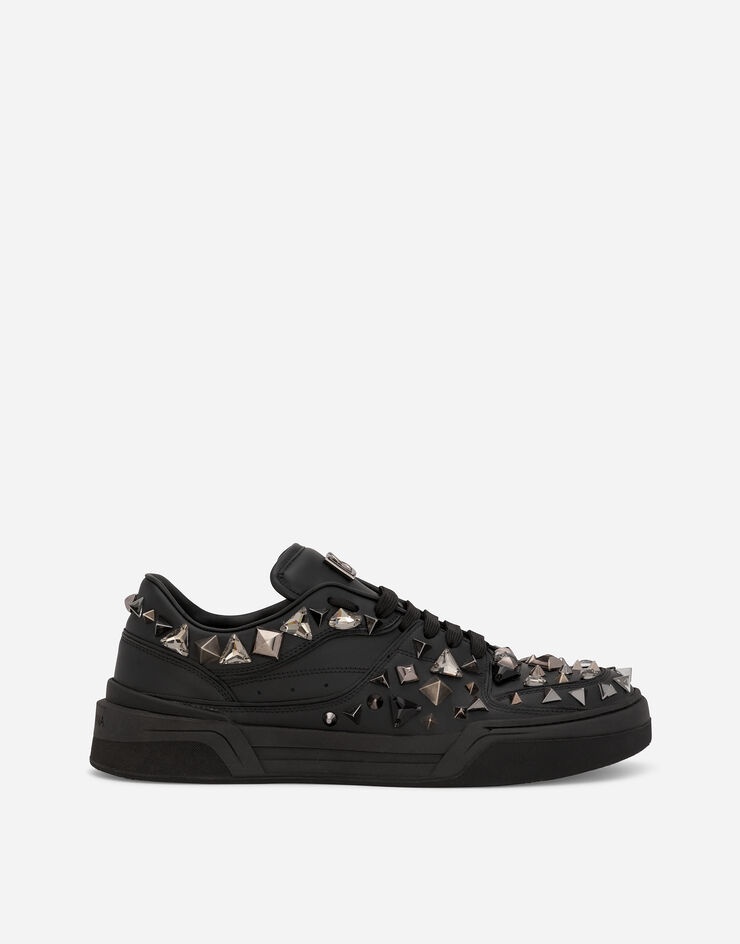 Calfskin nappa New Roma sneakers with studs - 1