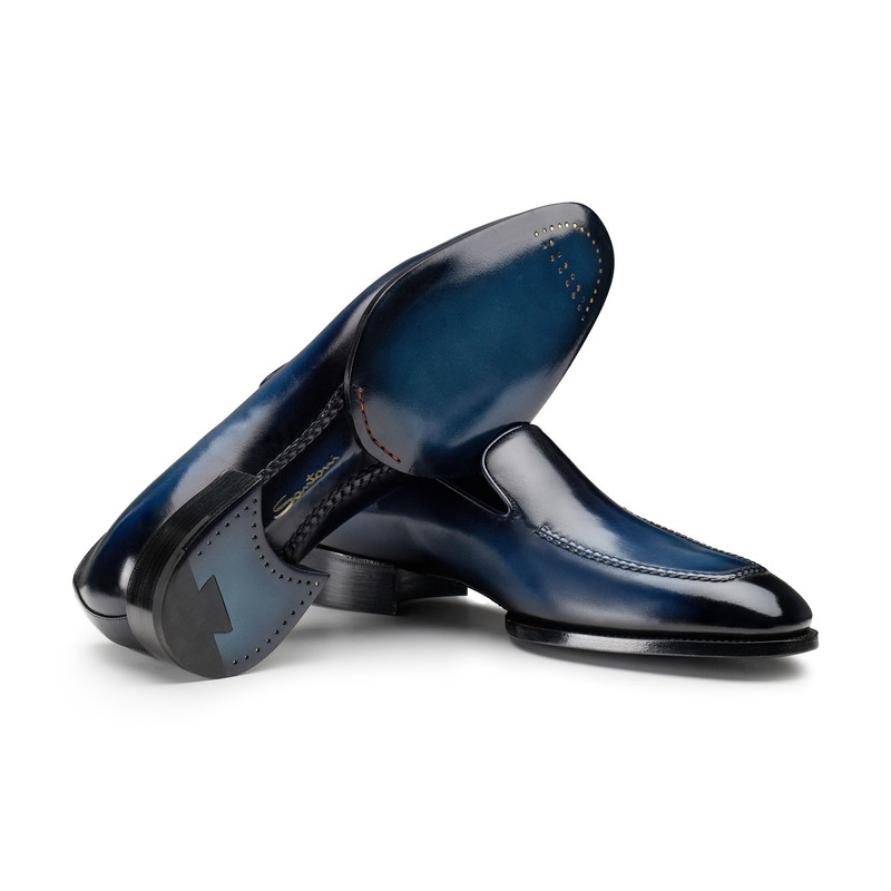 Men's blue leather Limited Edition loafer 3