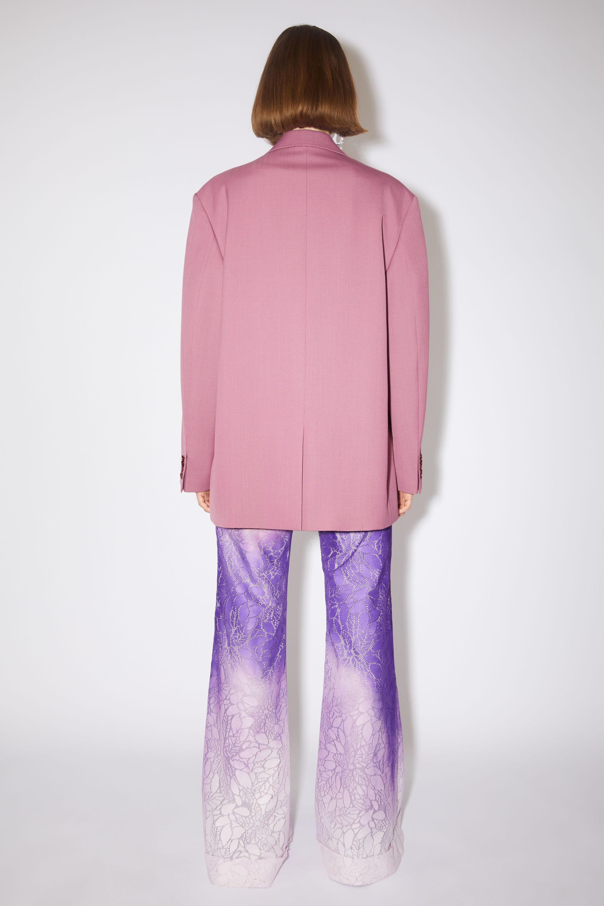 Single-breasted suit jacket - Raspberry pink - 3