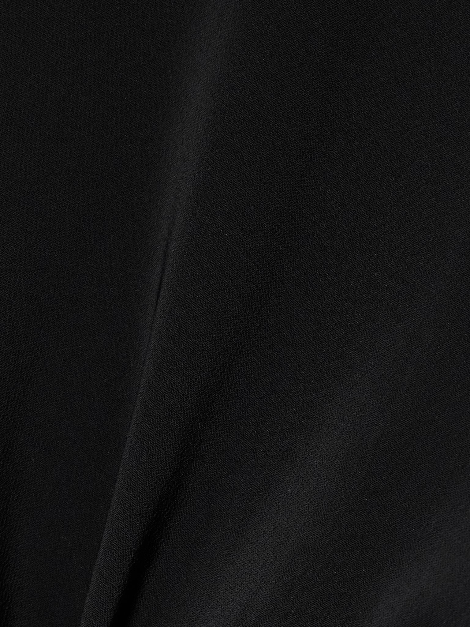 Gathered stretch-crepe bodysuit Black - 4