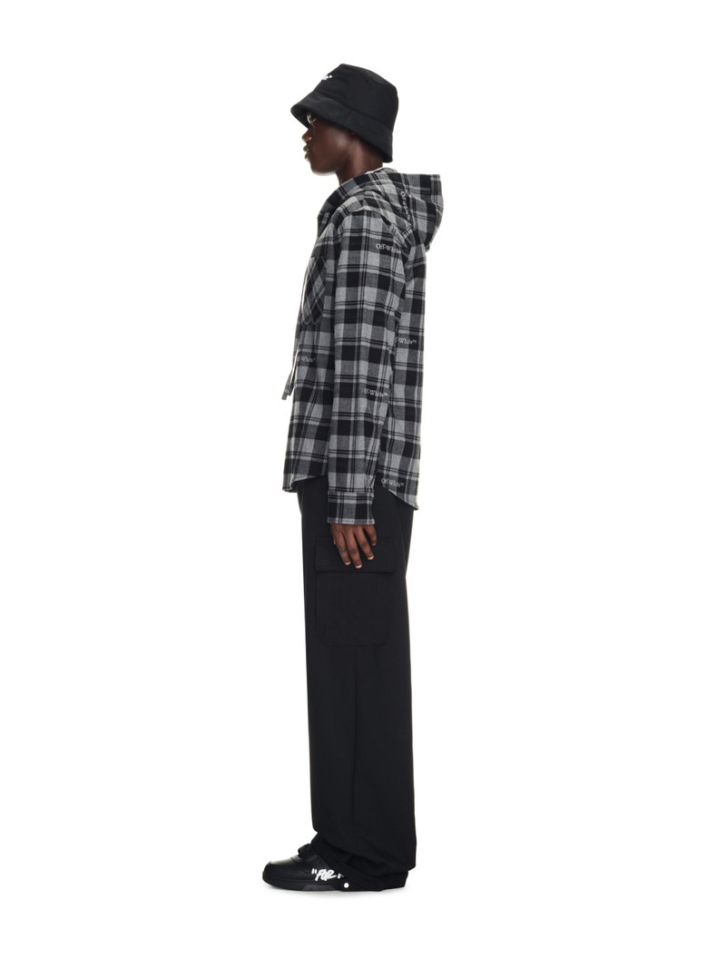 Check Hooded Shirt 3