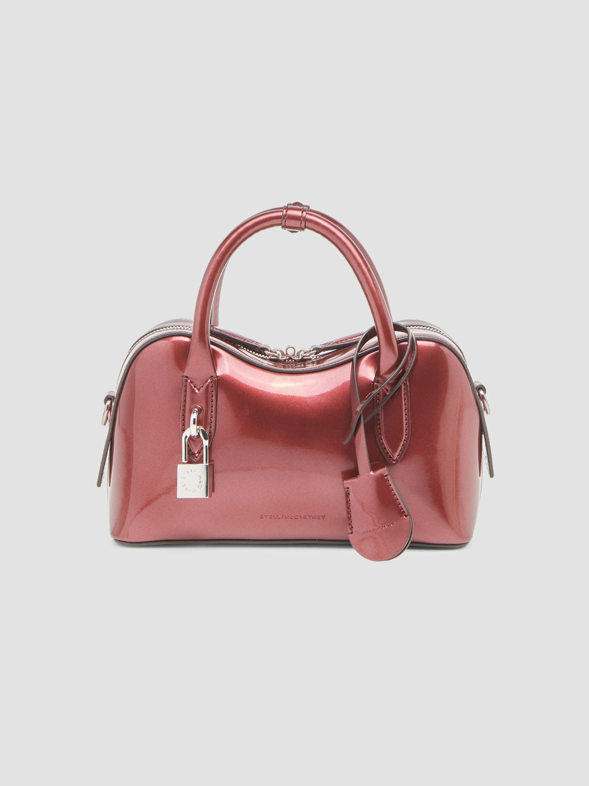 Women's Ryder Small Glossy Crossbody Bag - Burgundy - 1