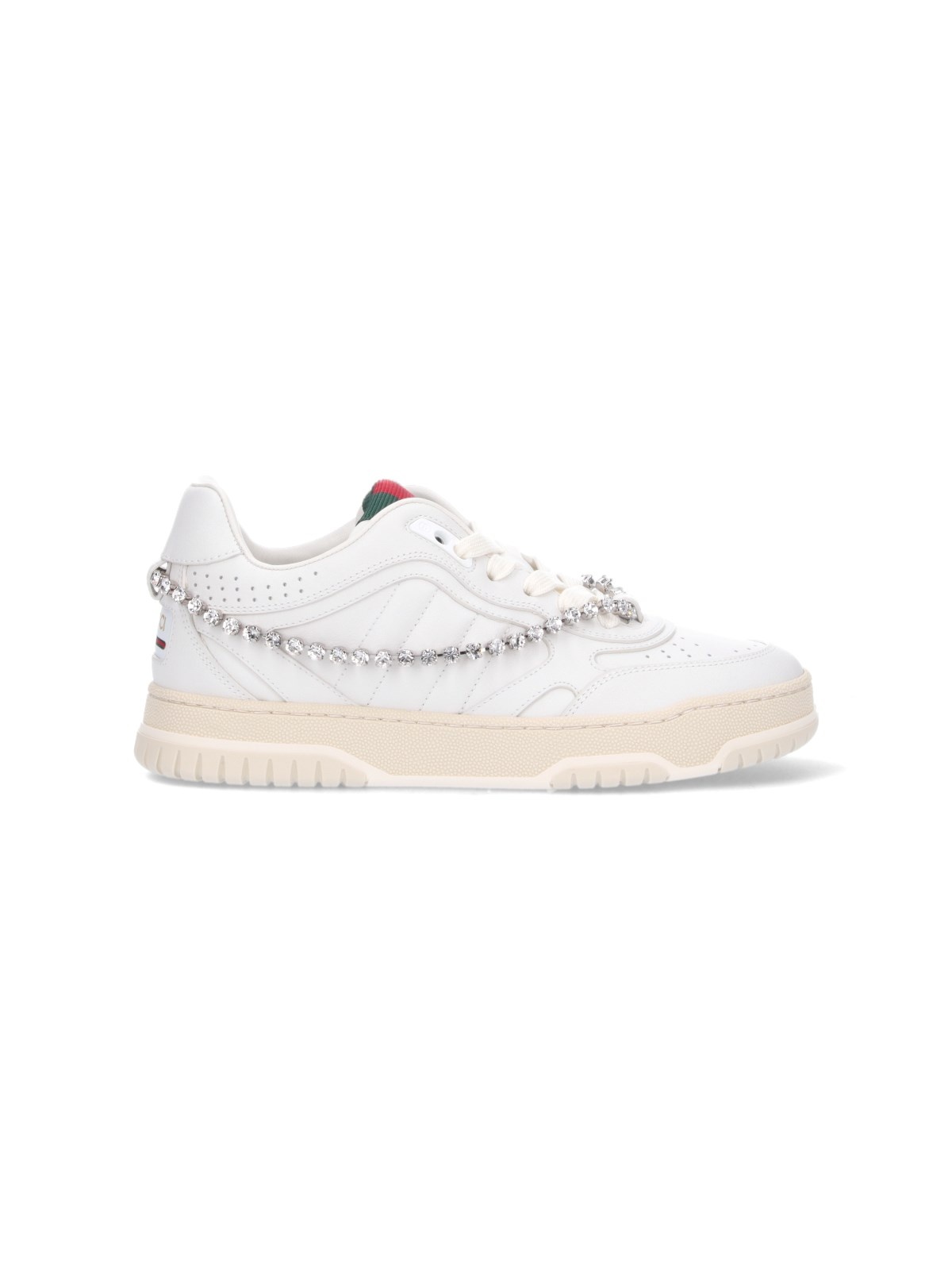"RE-WEB" RHINESTONE DETAIL SNEAKERS - 1