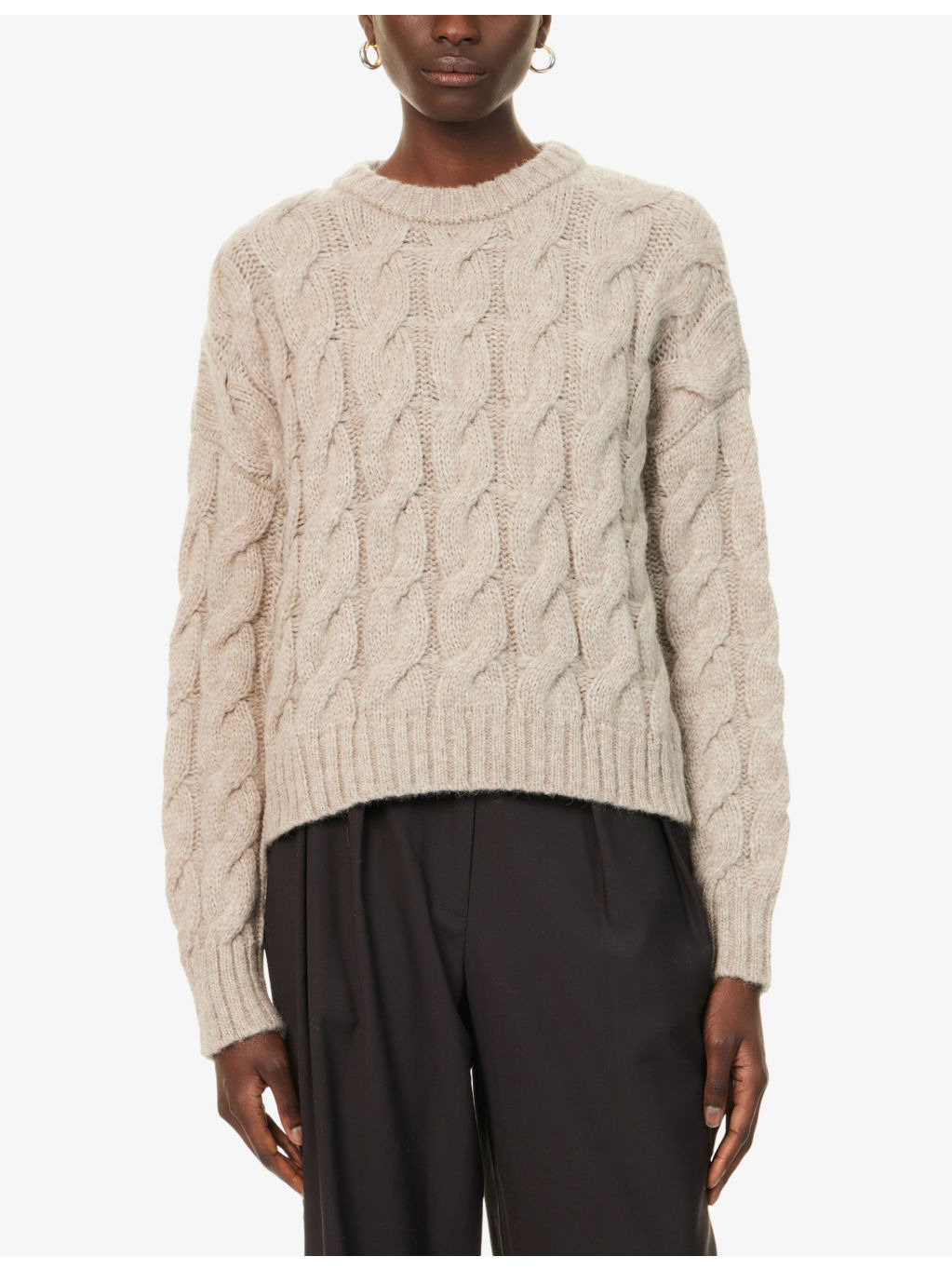 Serena Cable-Knit Wool-Blend Jumper - 3