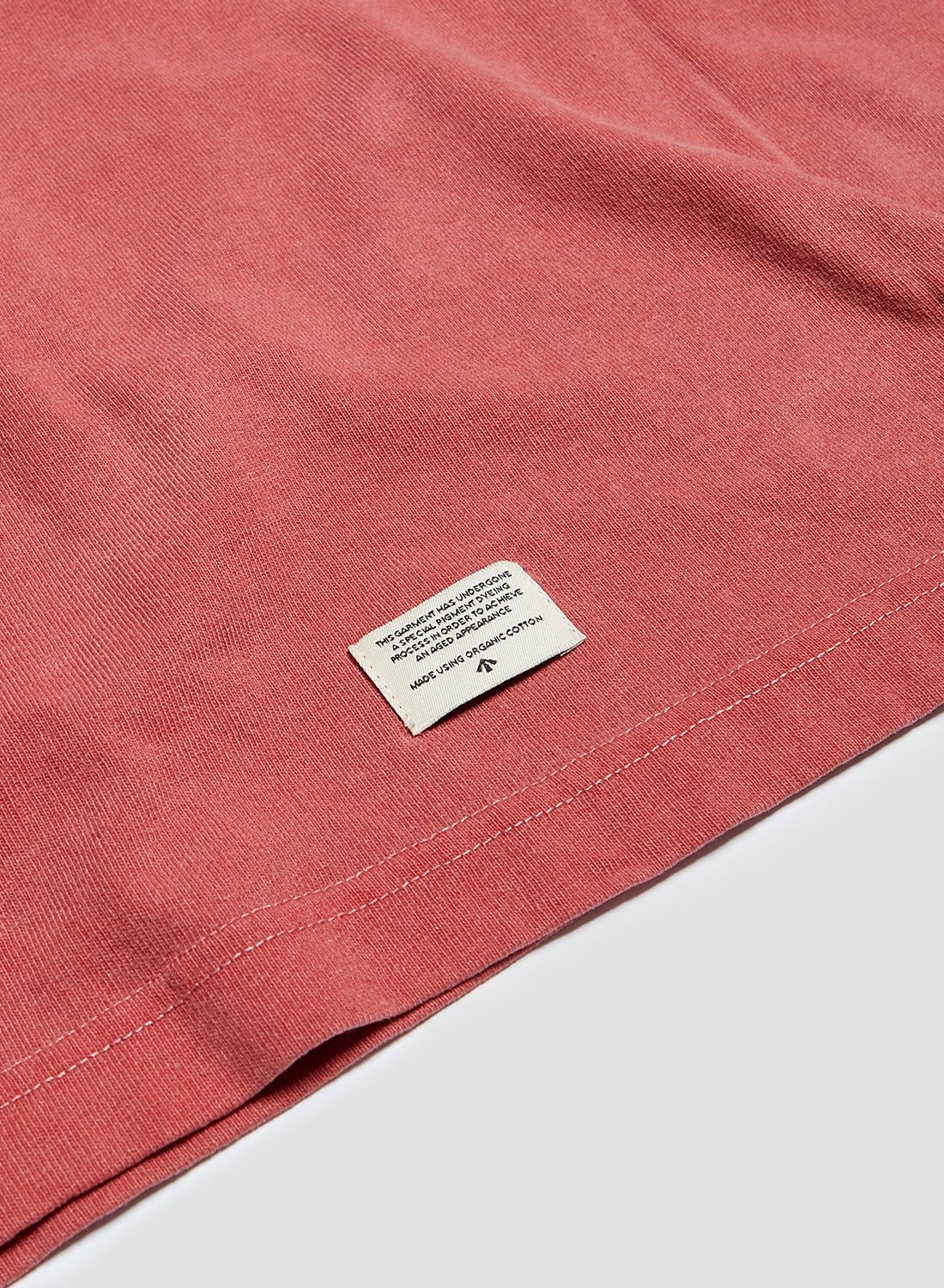Embroidered Arrow Long Sleeve Tee in Vintage Red - 6