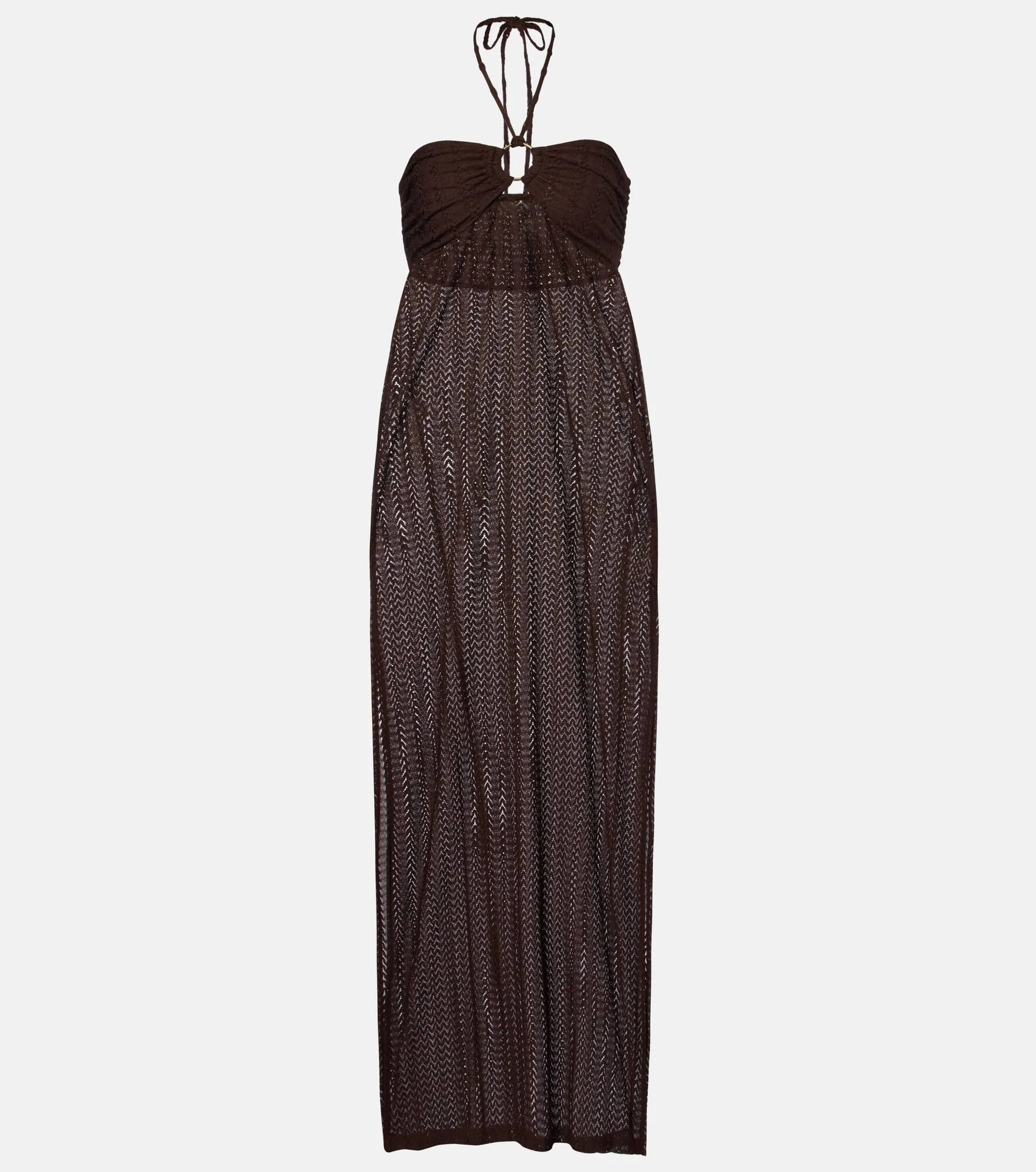 Harriet keyhole halterneck maxi dress - 1