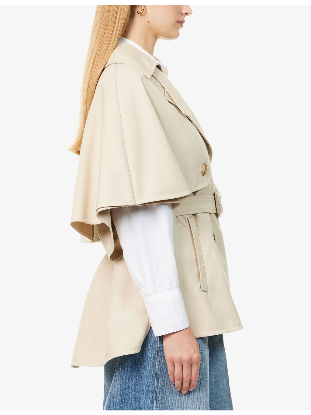 Sigfrid Belted Cotton Cape - 3