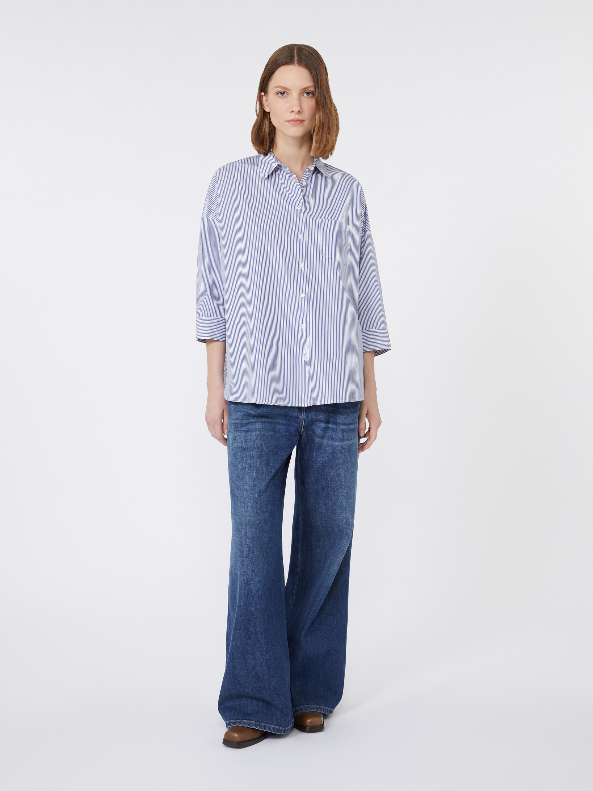 GIRALDA Flared poplin shirt - 2