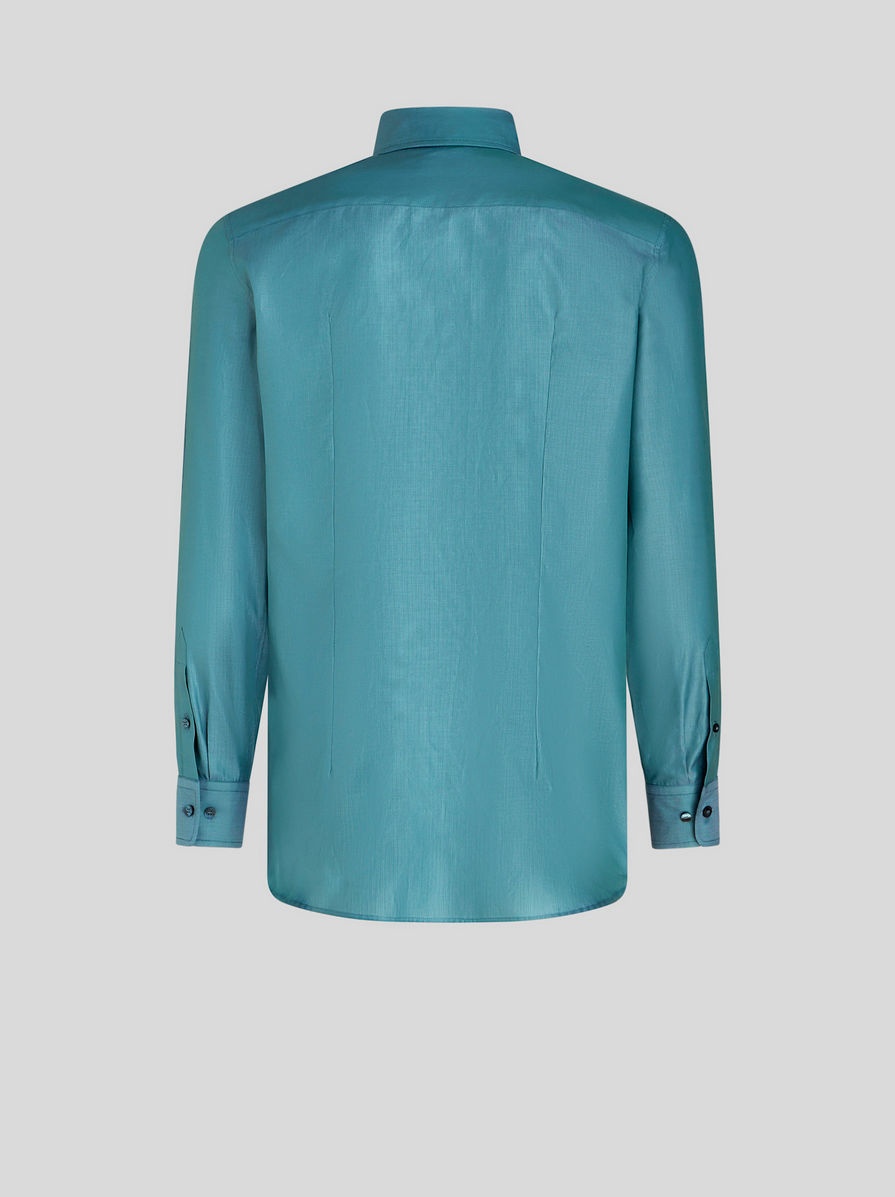 COTTON SHIRT WITH MINI LOGO - 5