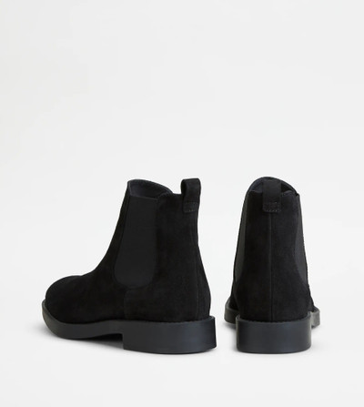 Tod's ANKLE BOOTS IN SUEDE - BLACK outlook