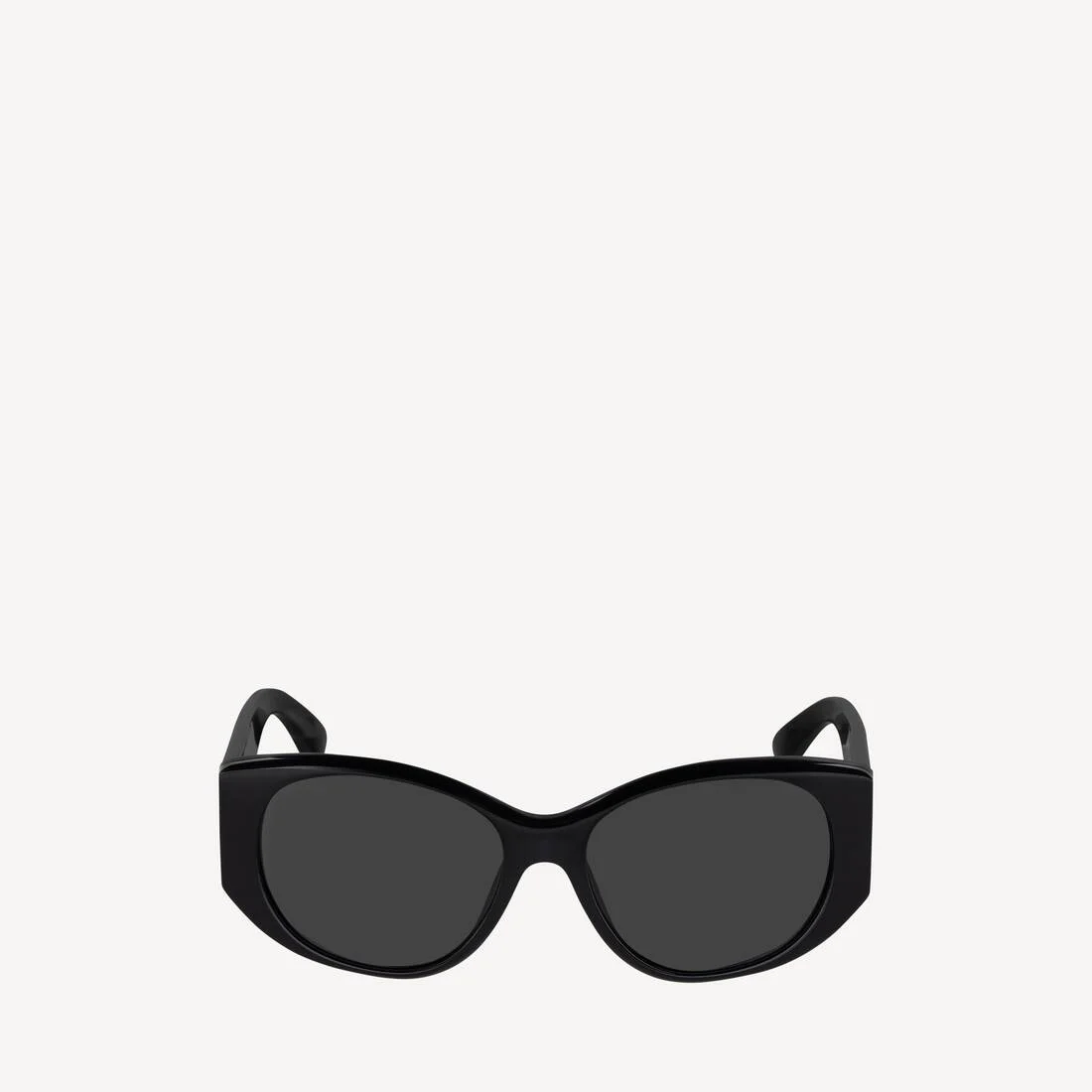 Women's Nano Round Sunglasses in Black - 1