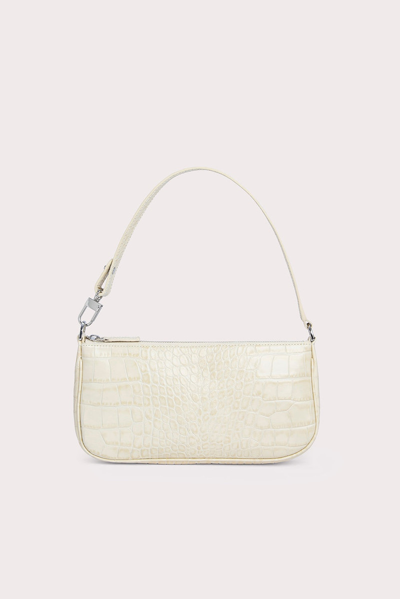 Rachel Cream Croco Embossed Leather - 1
