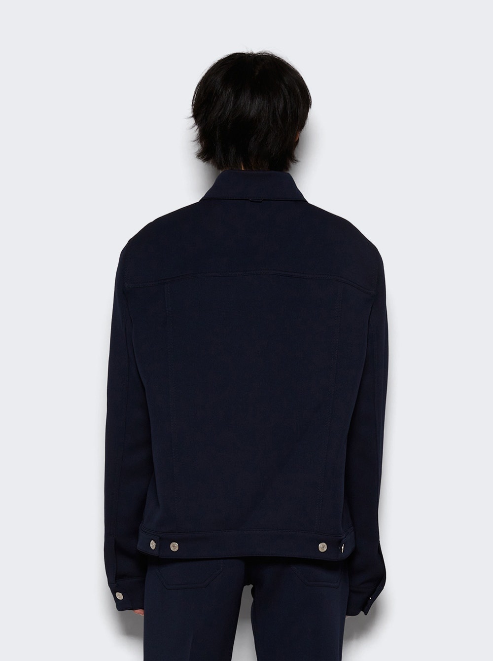 Twill Trucker Jacket Navy - 5