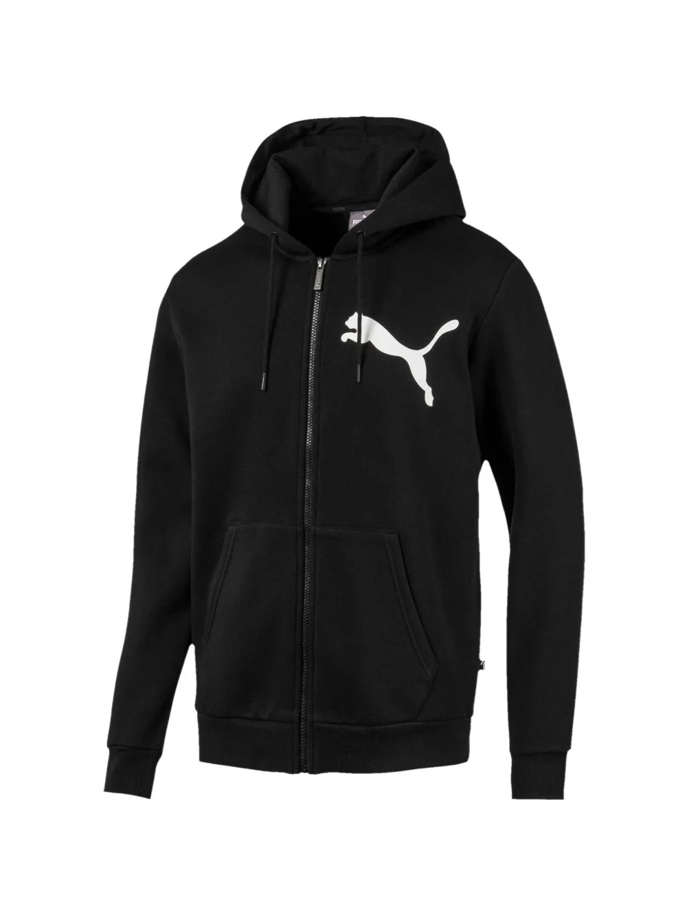 full-zip logo hoodie - 1