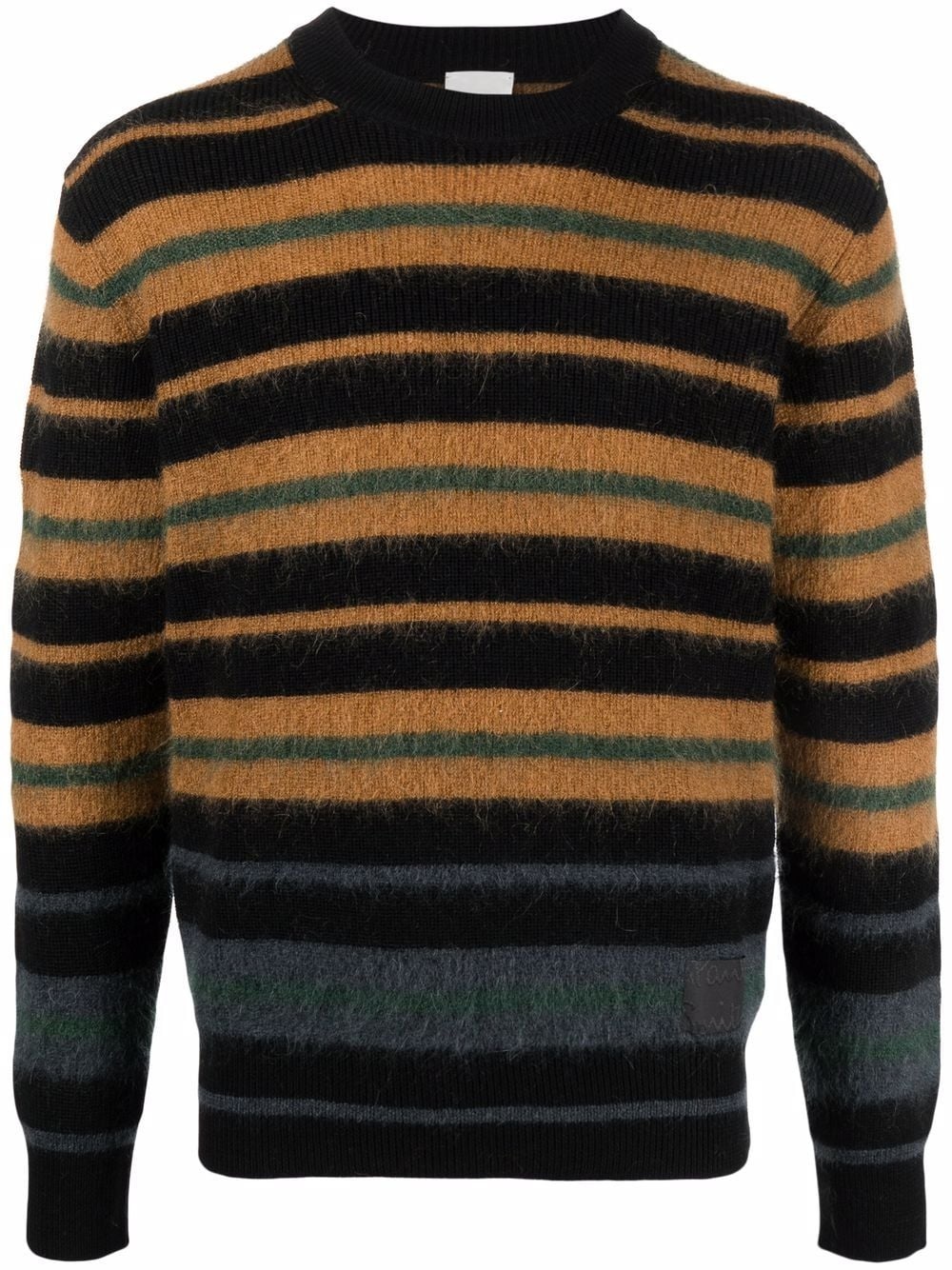 striped knitted jumper - 1