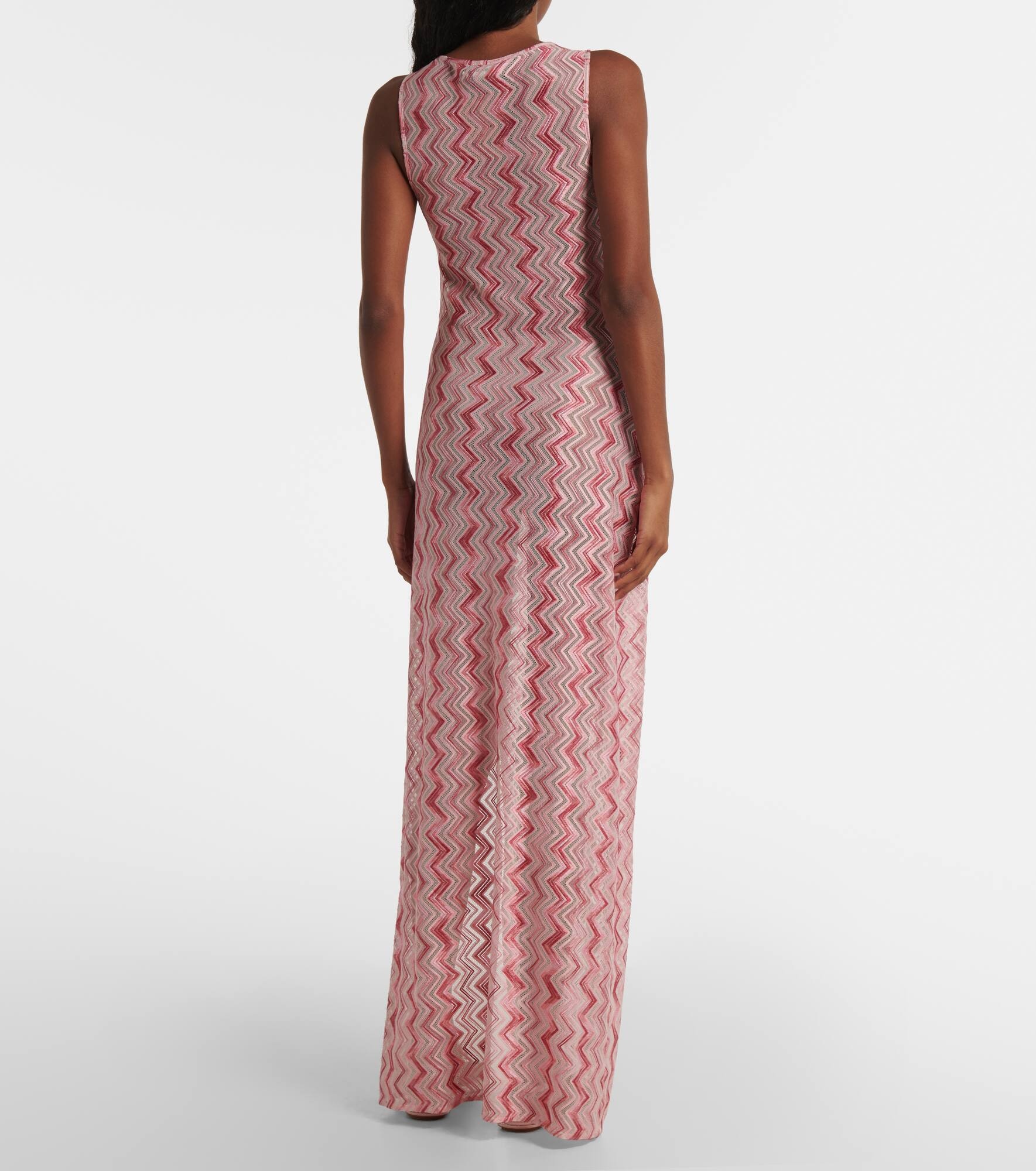 Zig Zag lamé maxi dress - 3
