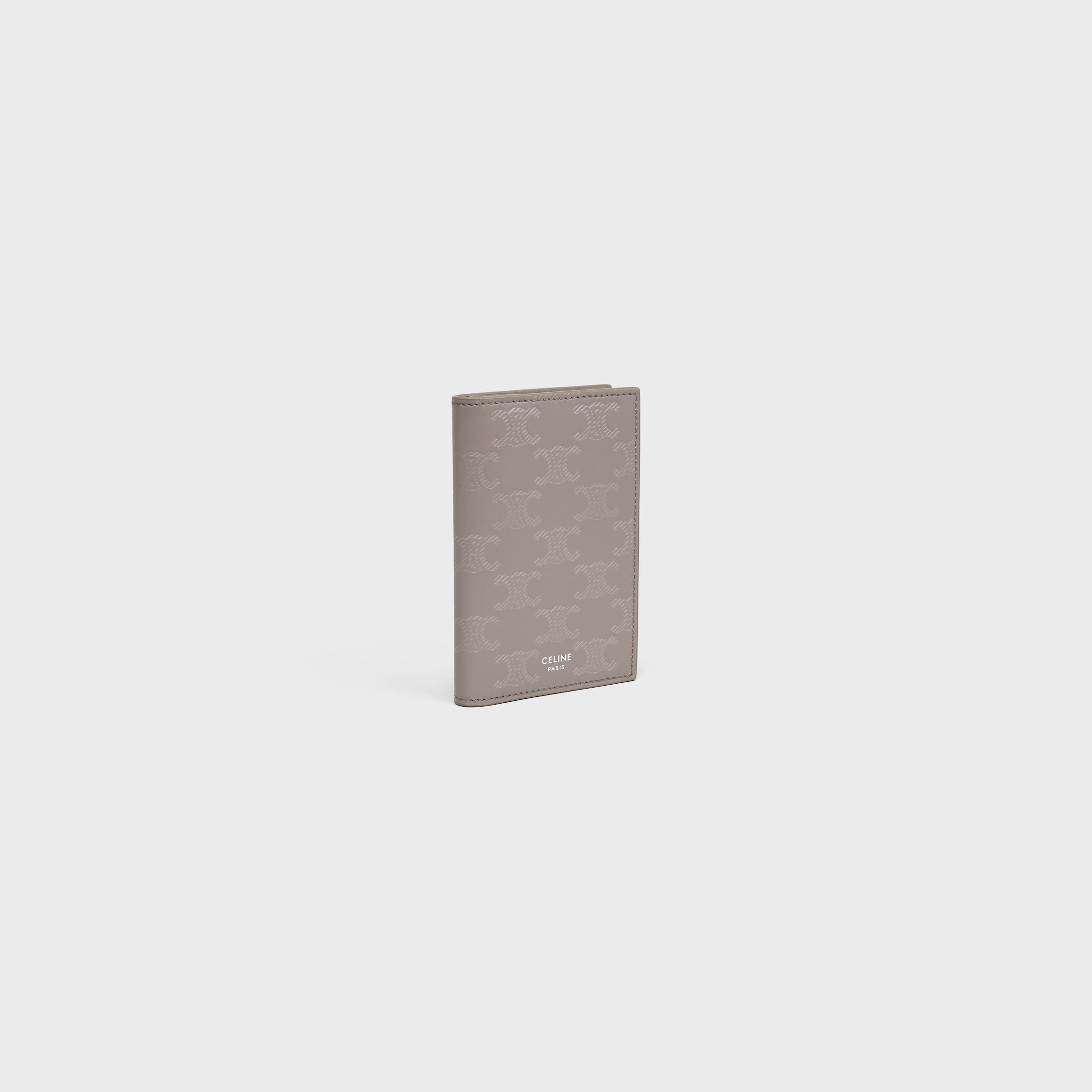 VERTICAL CARD HOLDER IN CALFSKIN WITH TRIOMPHE EMBOSSED - 2