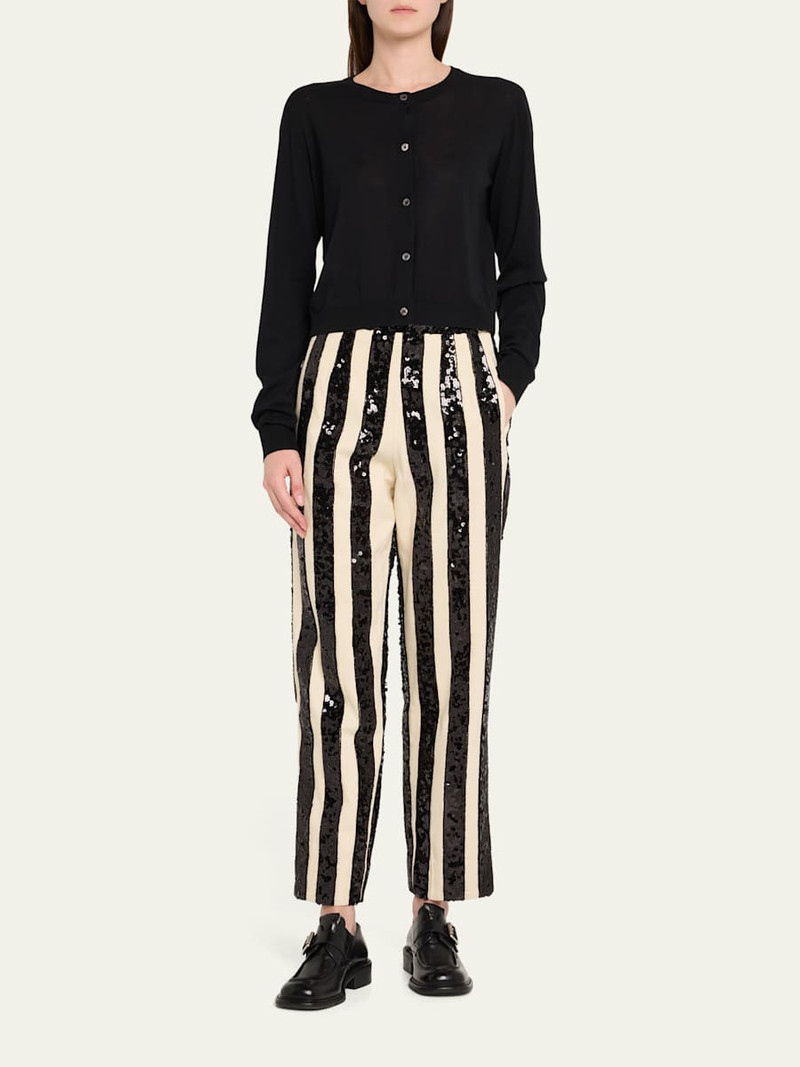 BODE Grandstand Hall Stripe Sequined Trousers outlook
