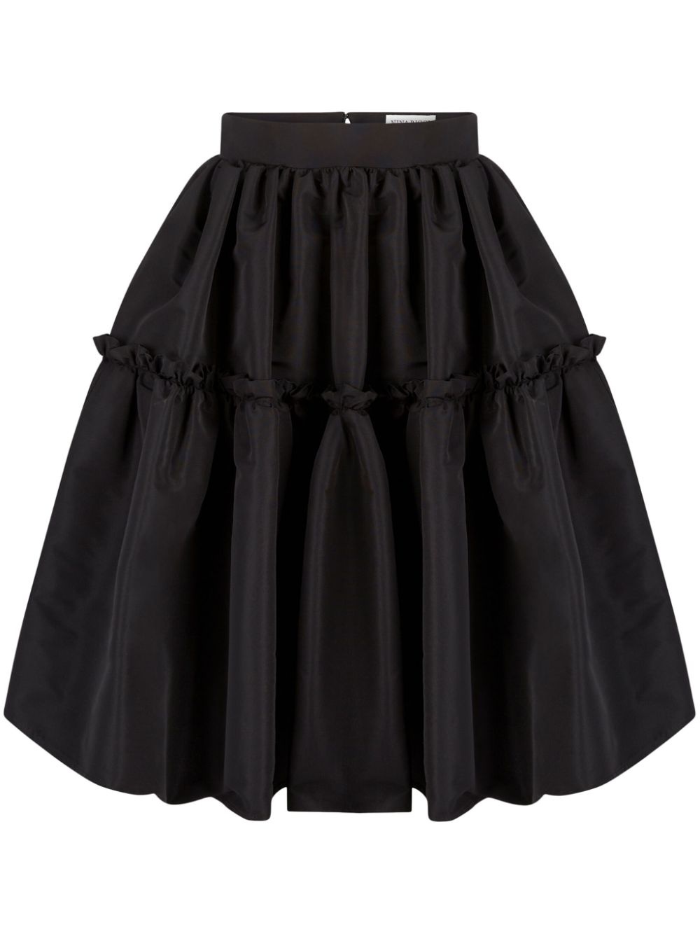 A-line midi taffeta skirt - 1