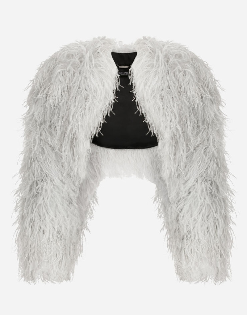 Ostrich feather bolero jacket 1