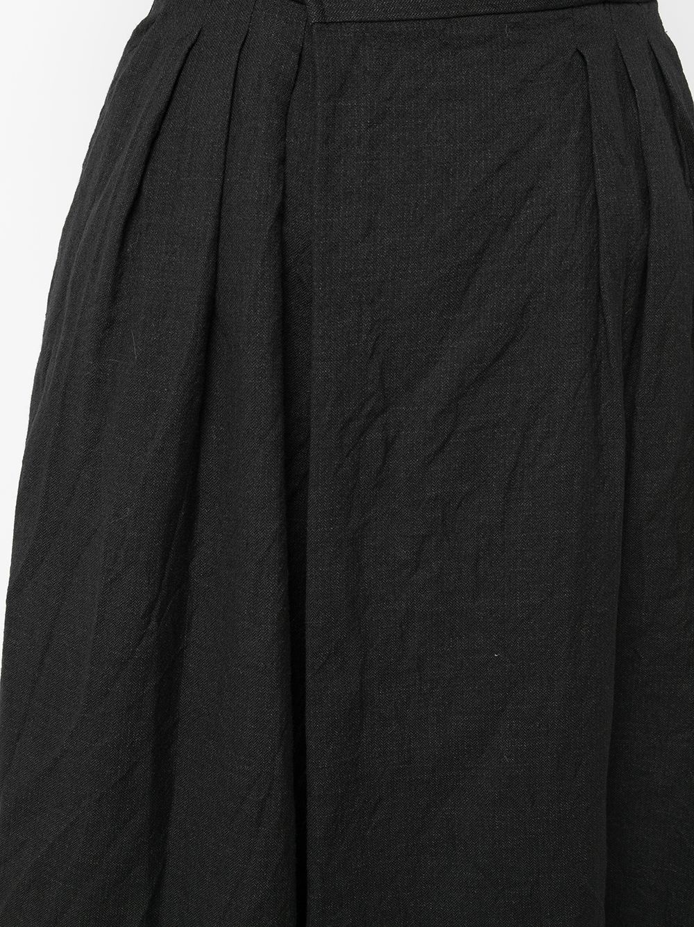 pleated-detail full skirt - 5