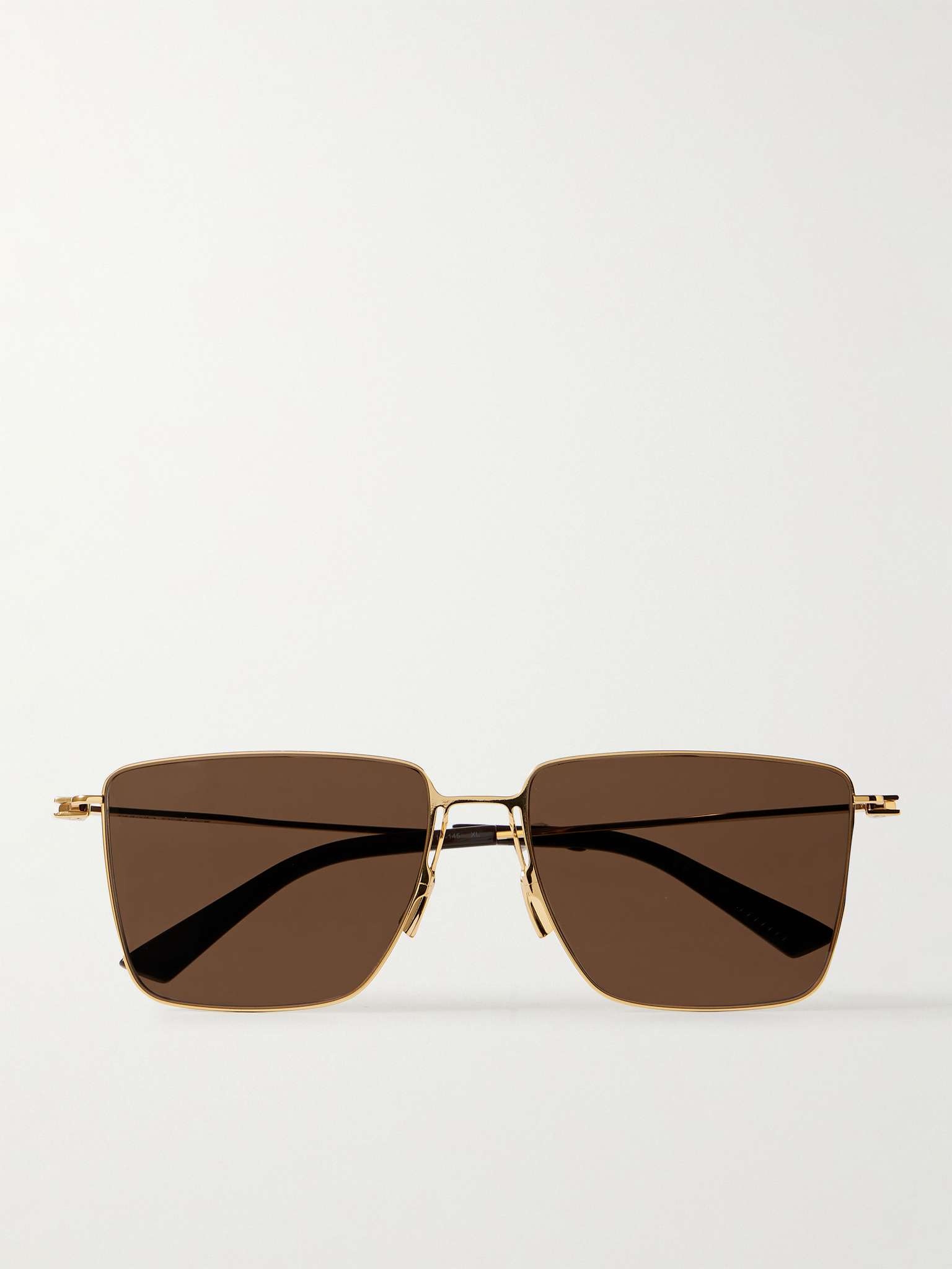 D-Frame Gold-Tone Sunglasses - 1