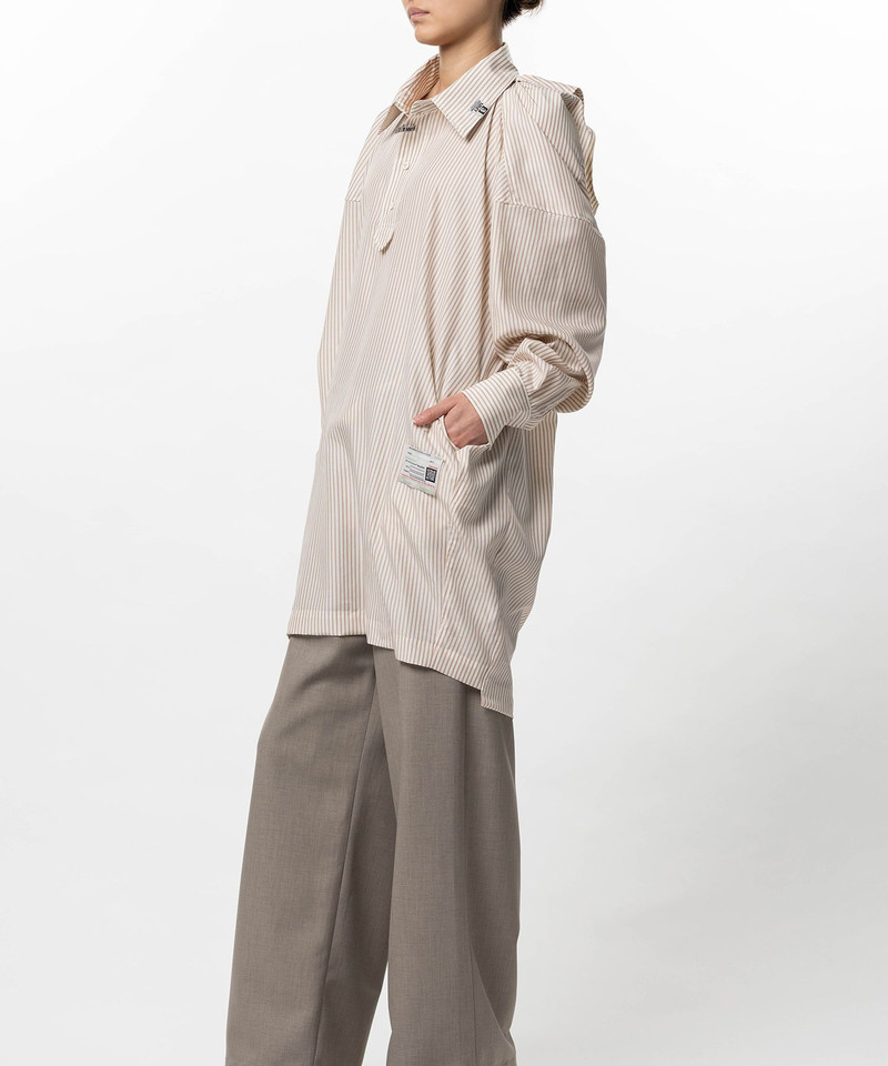 Vest Combined Stripe Shirt Dress 15