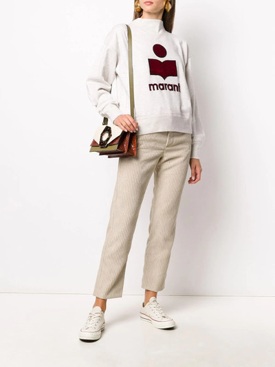 Isabel Marant Étoile Moby logo-print sweatshirt outlook