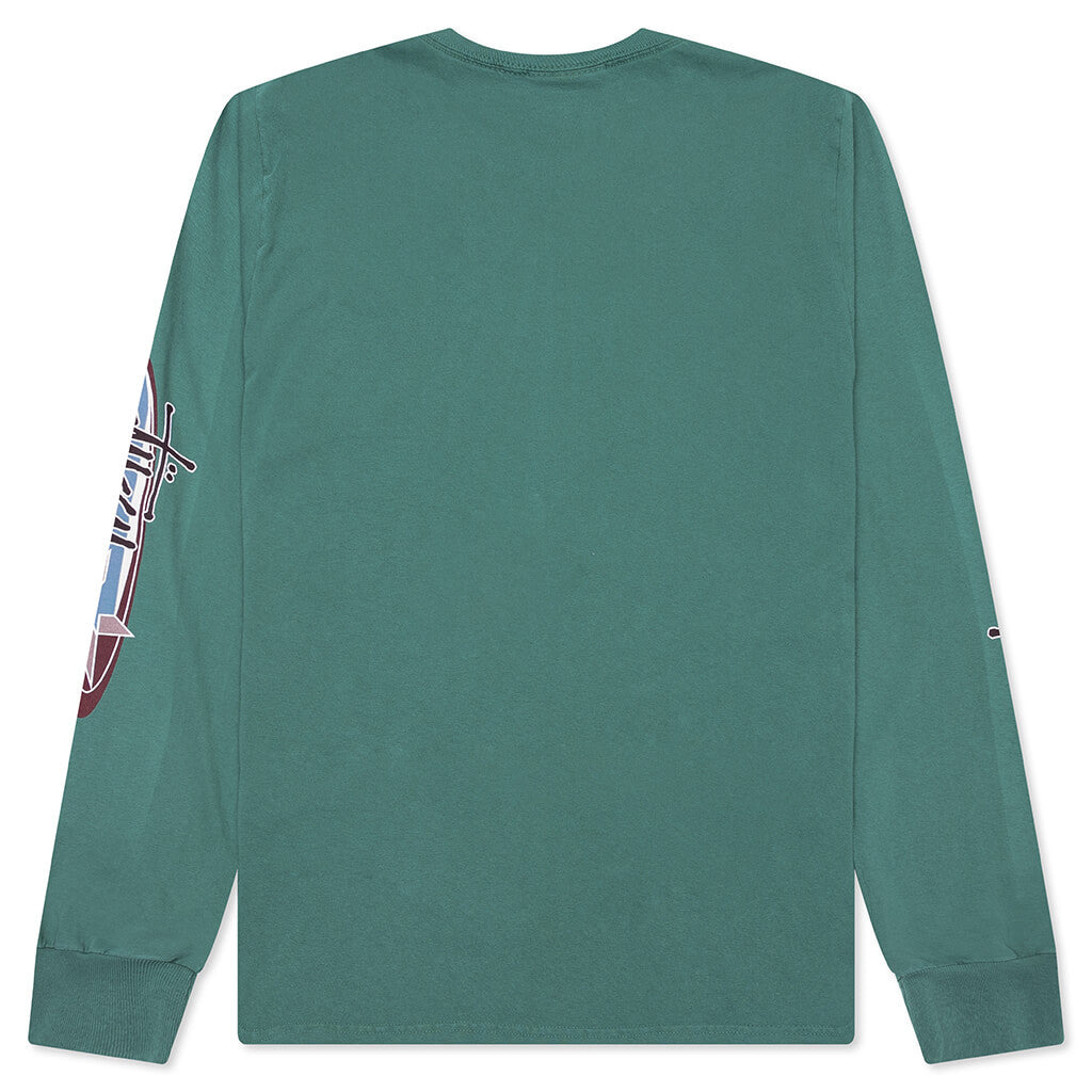 TWO STAR PIGMENT DYED L/S TEE - PINE - 2