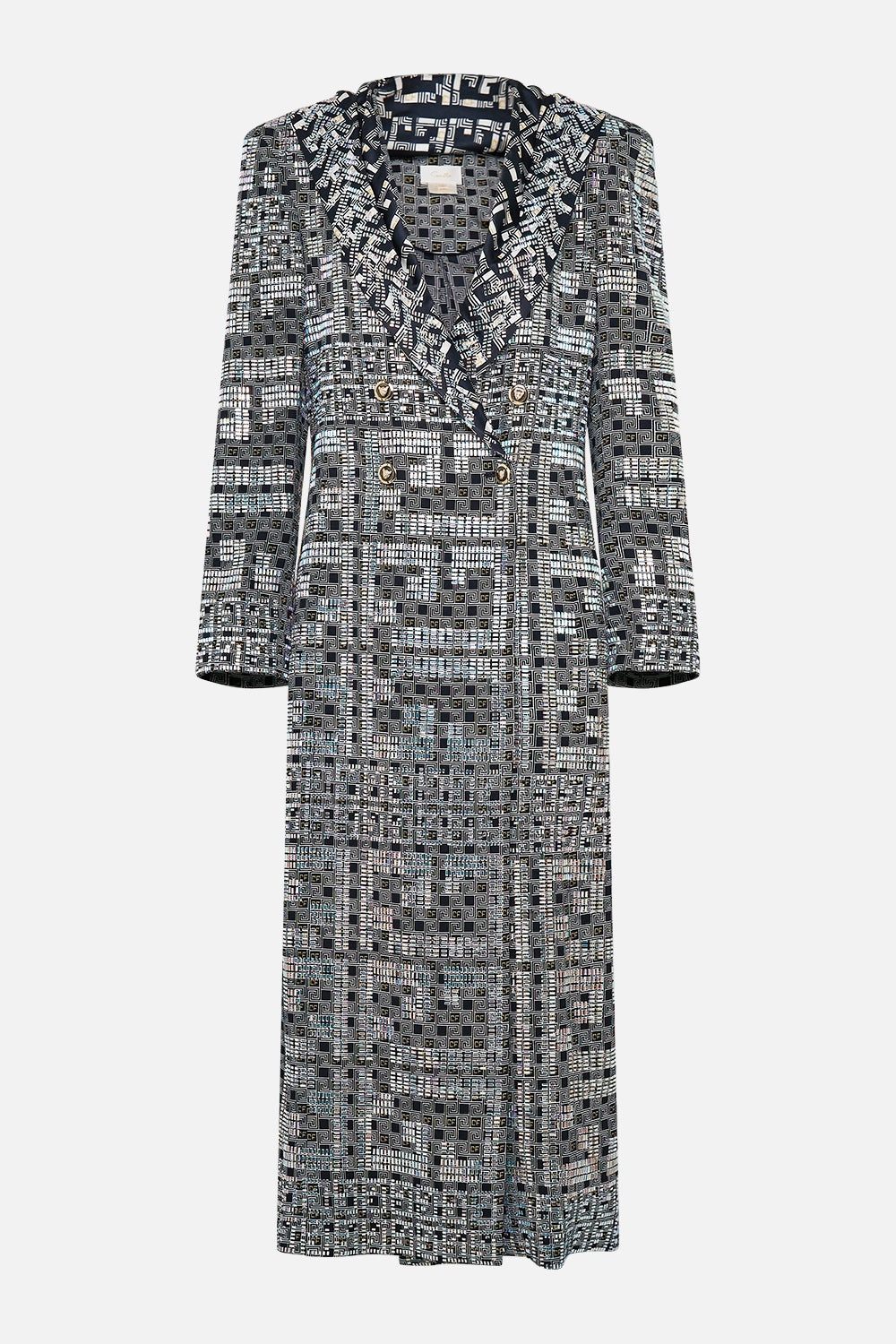 LONG COAT WITH HOOD - 1
