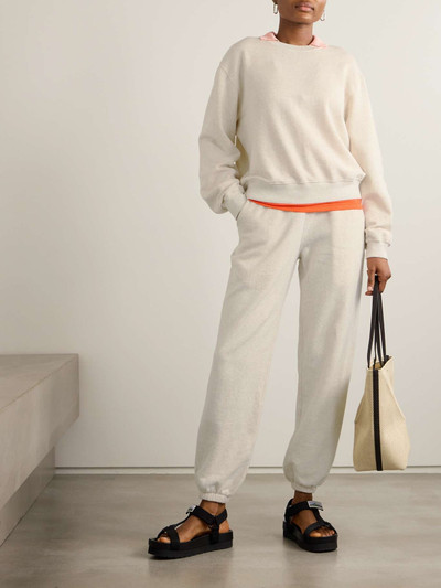 The Elder Statesman Cotton and cashmere-blend track pants outlook