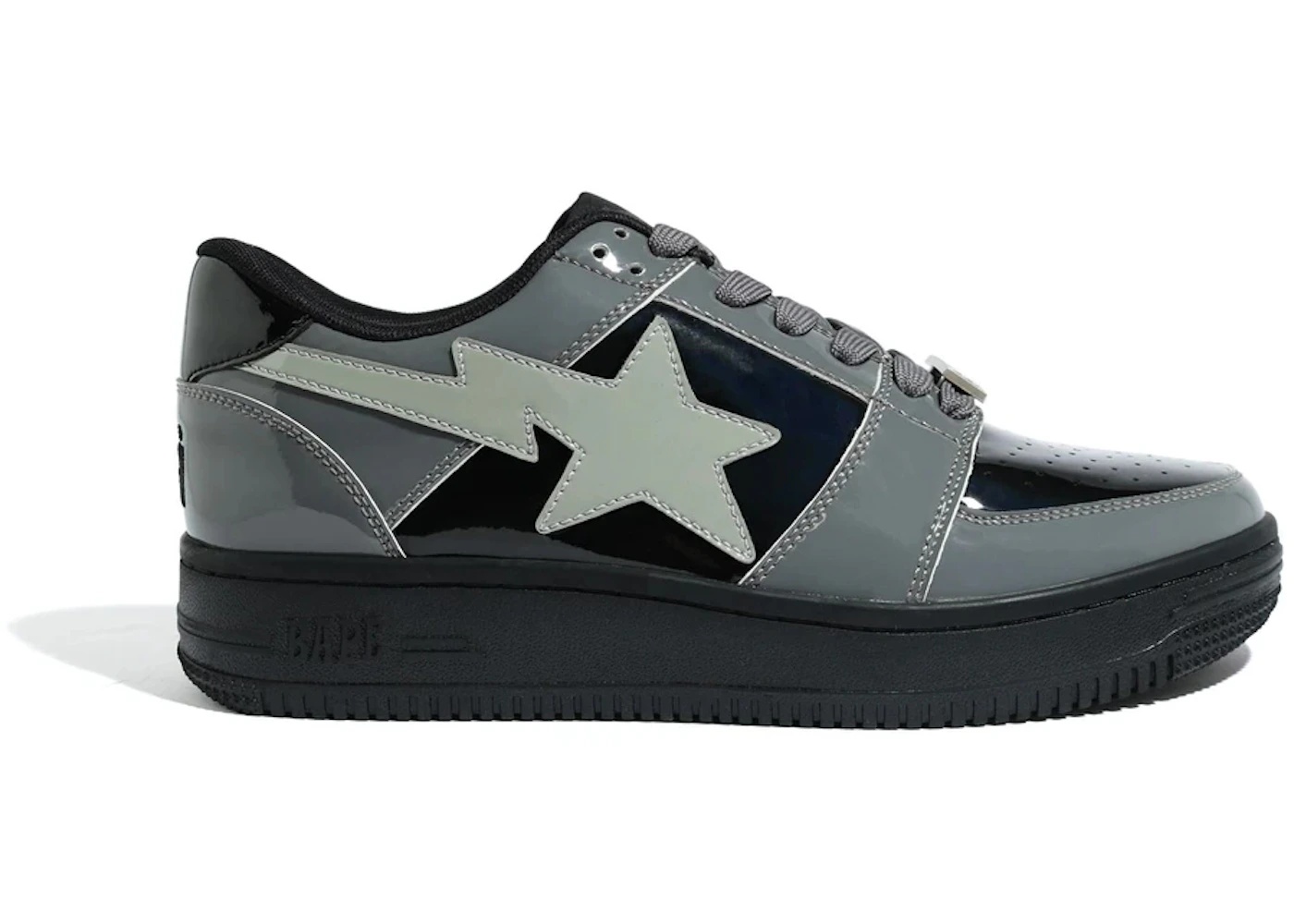 A Bathing Ape Bape Sta Low Black Grey - 1