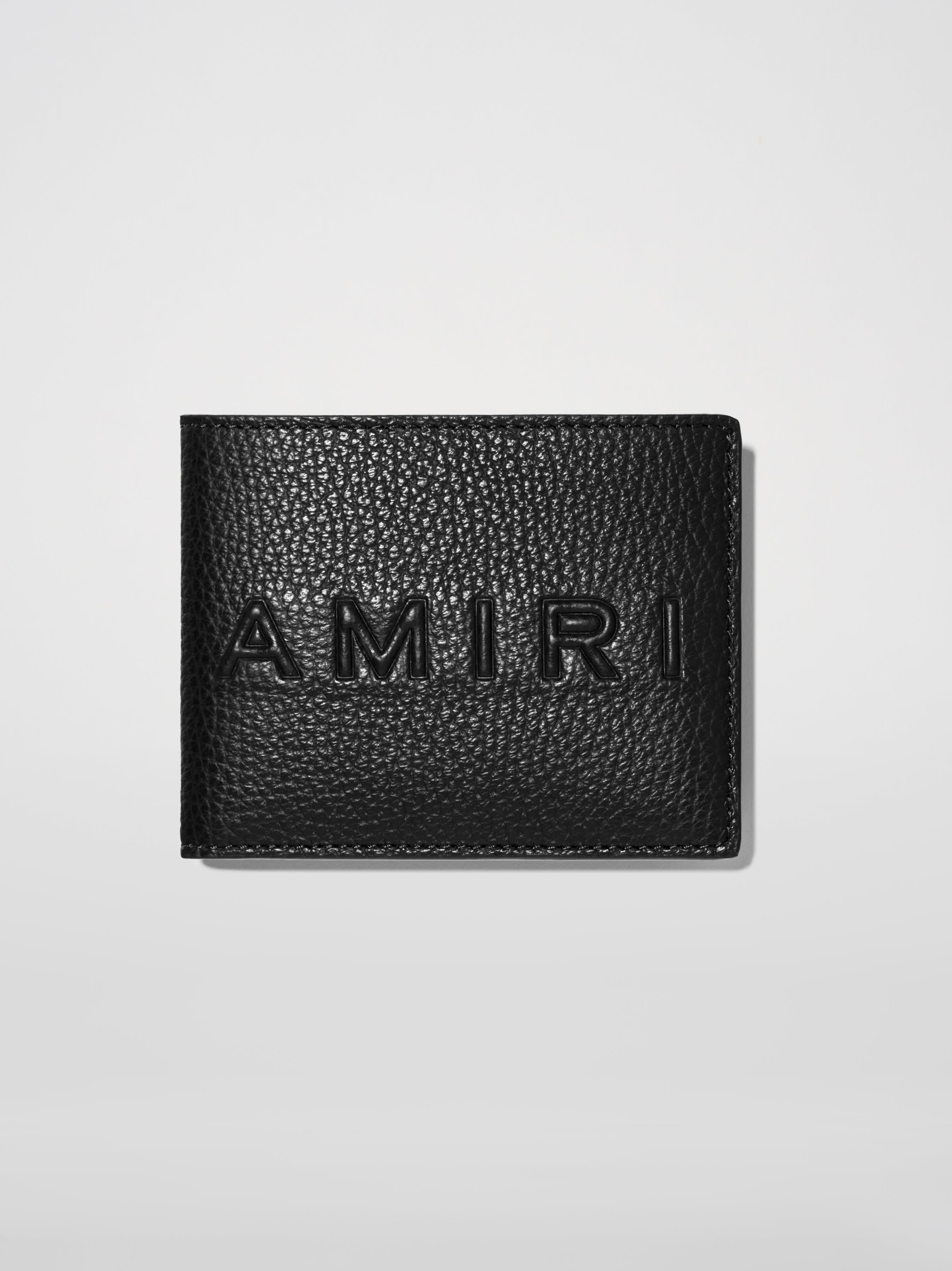 PEBBLED LOGO BIFOLD WALLET - 1