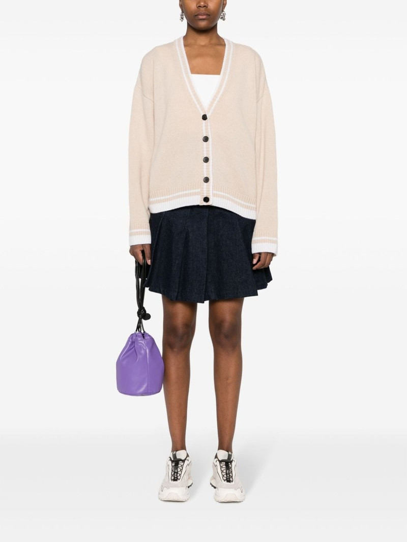MSGM embroidered-logo cardigan outlook