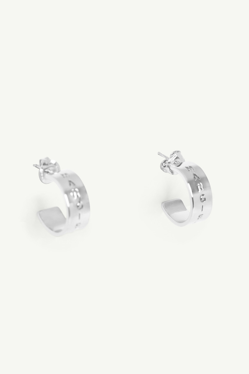 MM6 Maison Margiela Logo cut-out earrings outlook