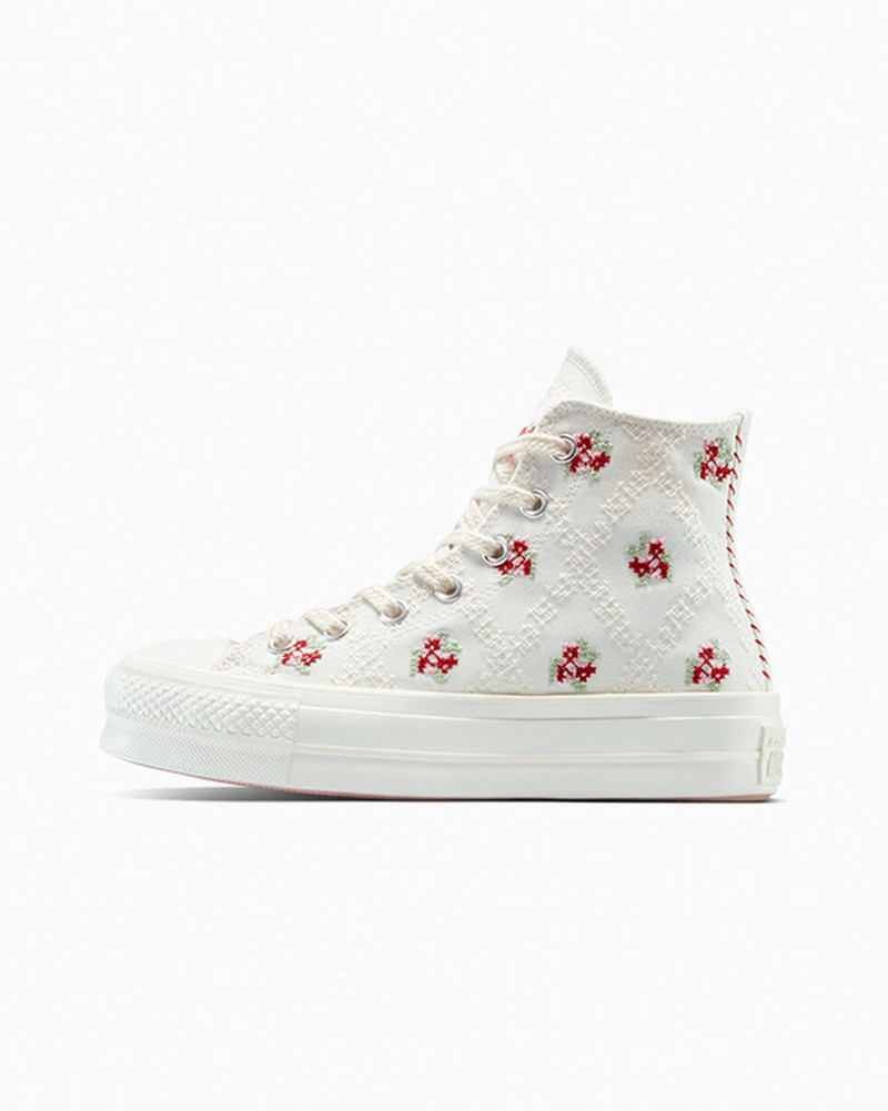 Converse Chuck Taylor All Star Lift Platform Rose Cross Stitch outlook