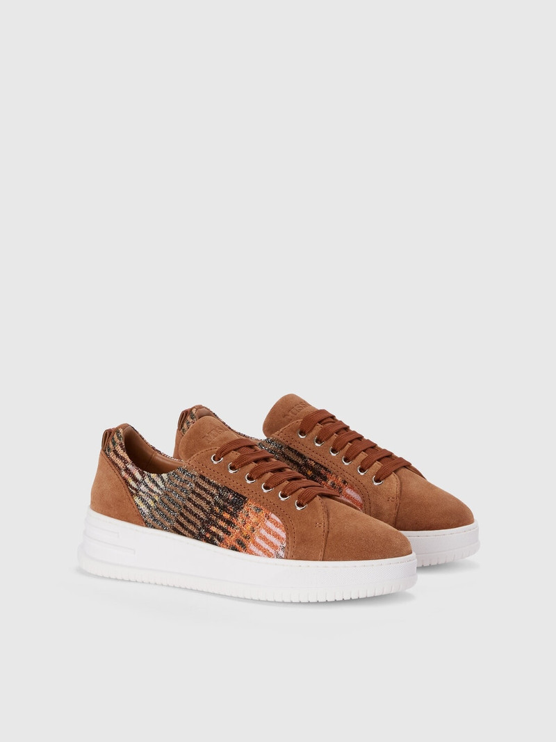 Missoni Suede sneakers with lamé fabric insert outlook