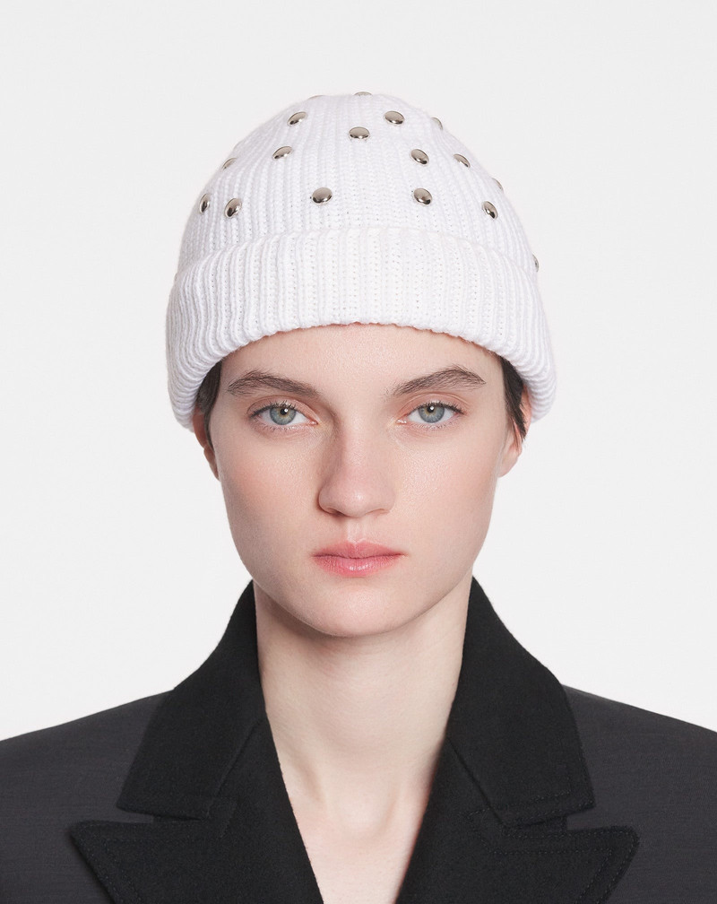 Lanvin STUDDED WOOL KNIT BEANIE outlook
