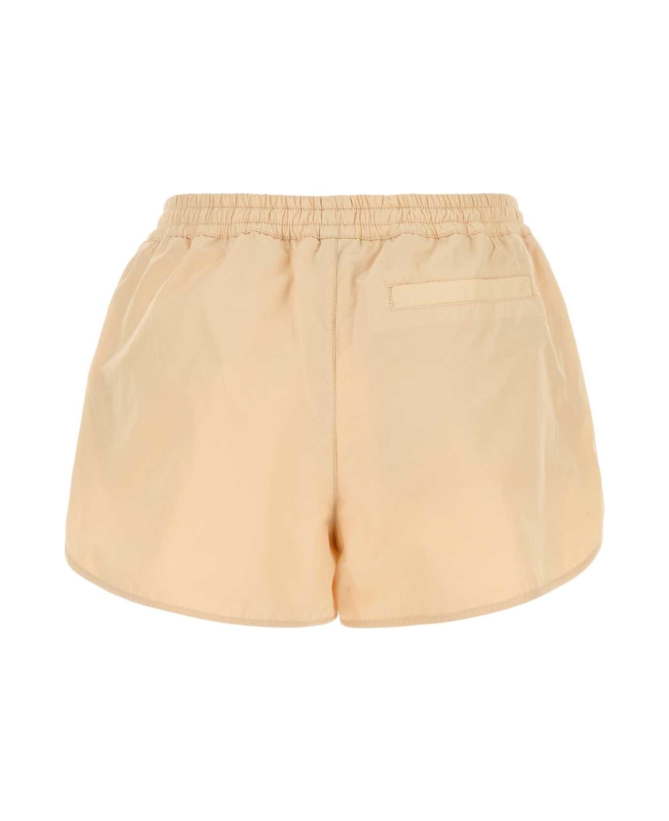 Skin Pink Nylon Blend Shorts - 2