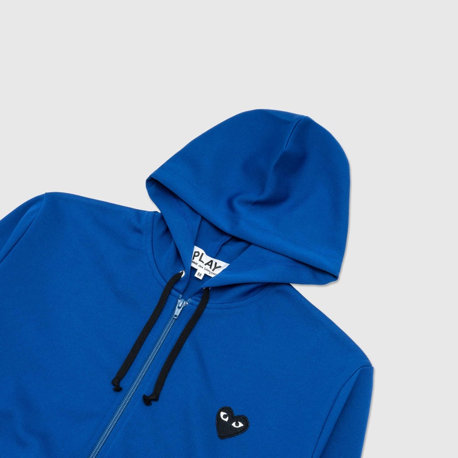 BLACK HEART BACK LOGO ZIP-UP HOODIE - 3