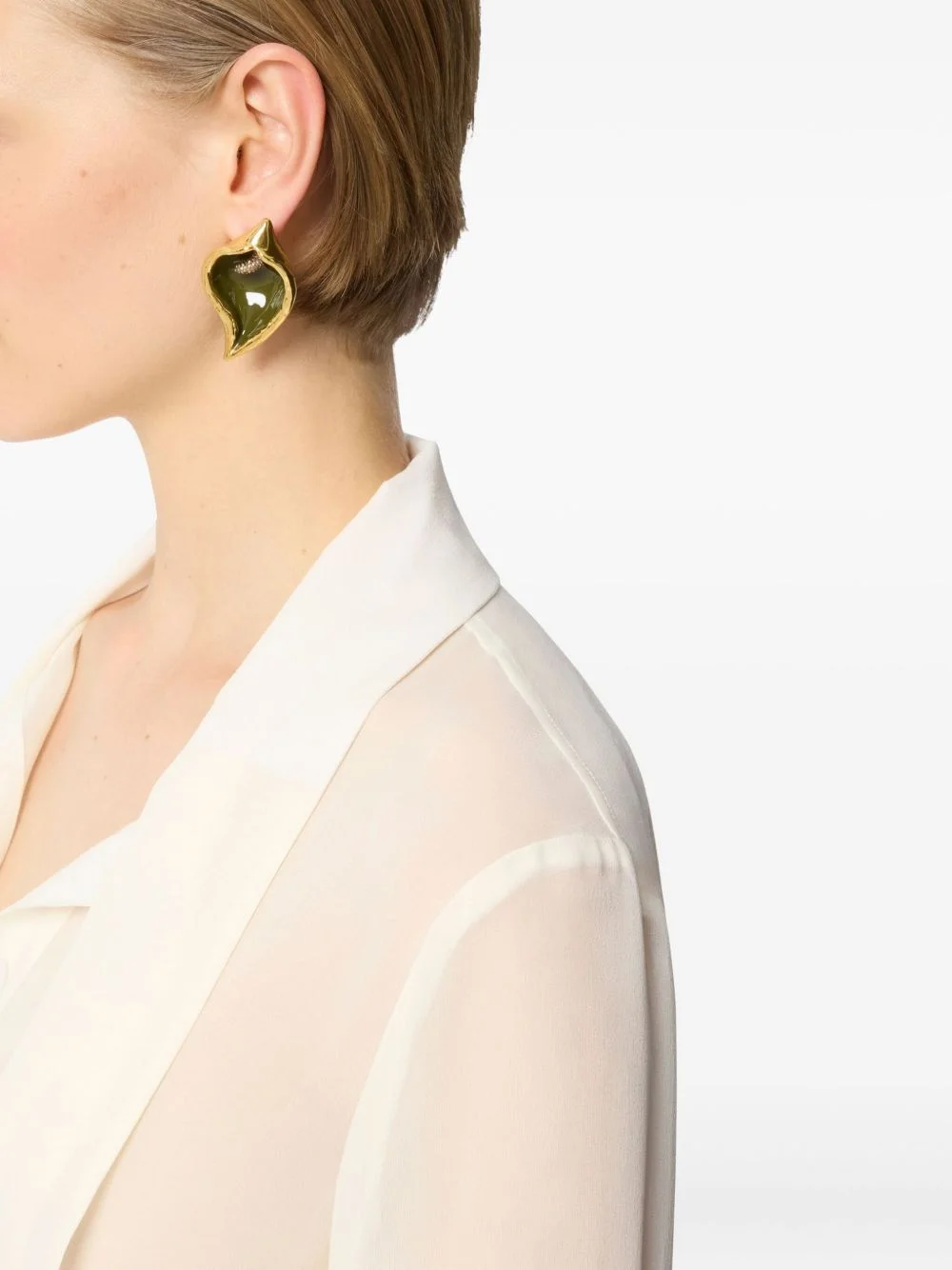 Calla Flower clip earrings - 1