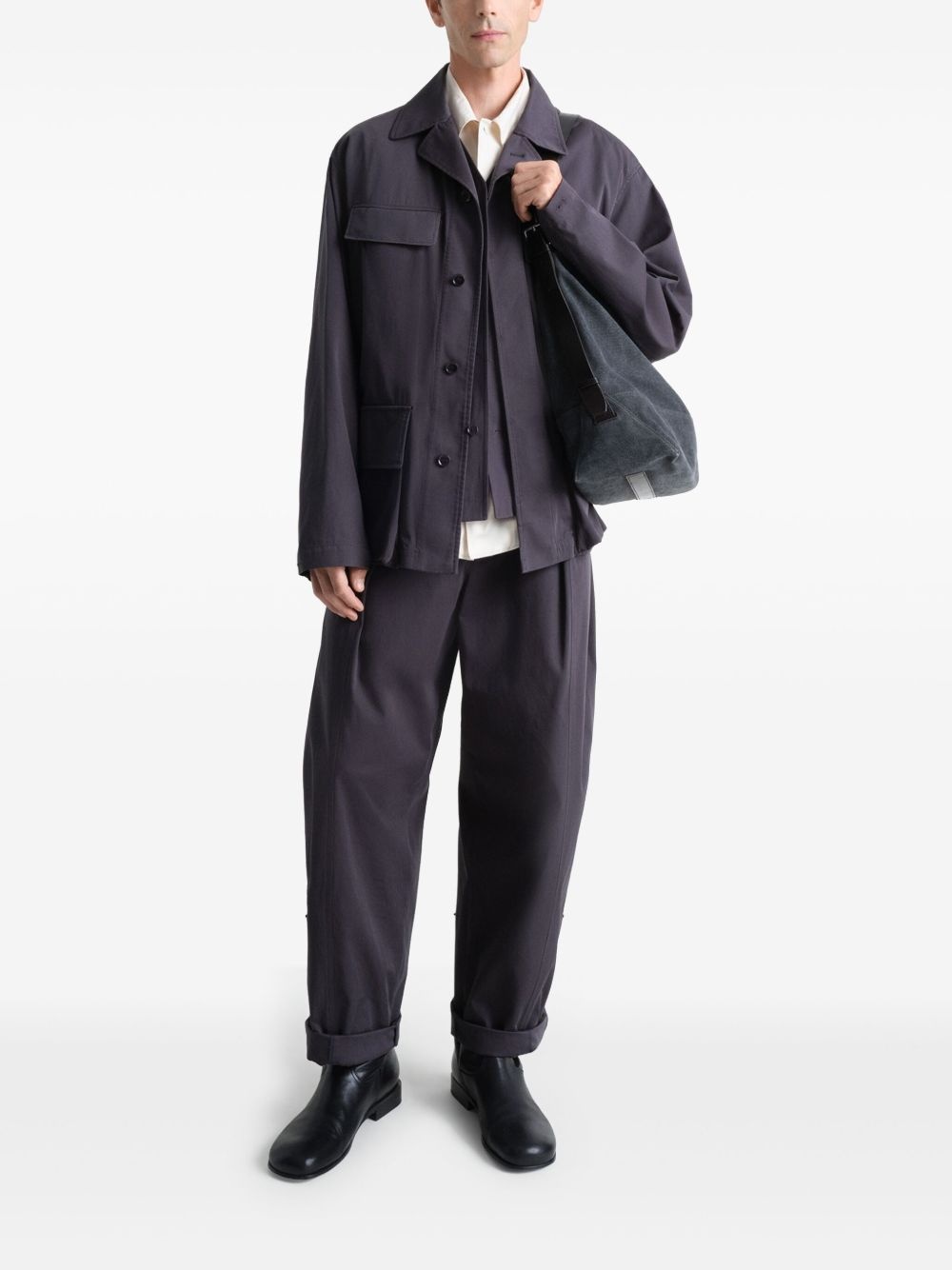 twill shirt jacket - 2
