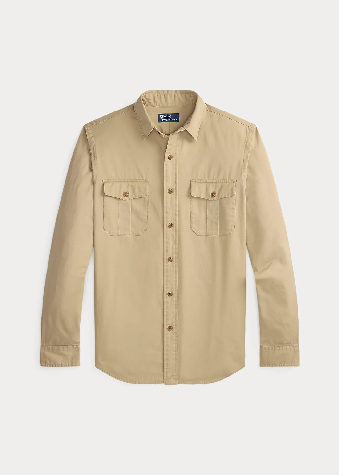 Classic Fit Washed Chino Workshirt - 1